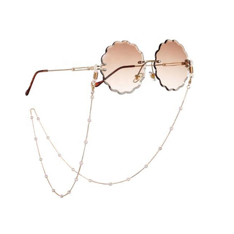 2 Pieces Eyeglass Chains Colorful Beaded Glasses Chain with Clip Eyeglass Strap Eyewear Retainer Sunglasses Lanyard for Women