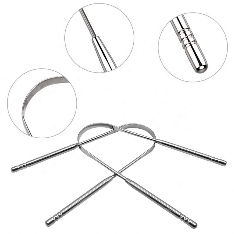 Оптовая продажа, U-образный скребок для языка из нержавеющей стали 304