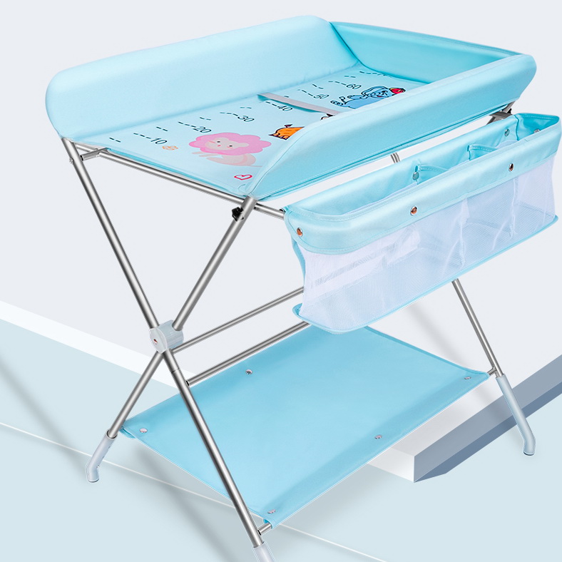 Оптовая продажа, детский складной подгузник с 360 колесами, портативная станция для переодевания