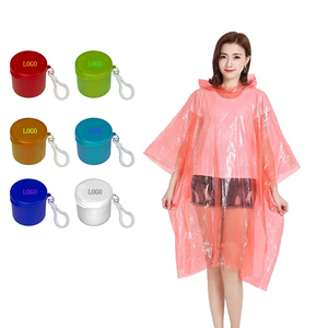 Different colors women men kids raincoat one time use emergency rain gear