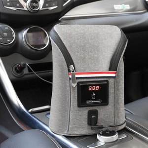 New Design Portable Polyester Deluxe Double Baby Car Bottle Warmer Baby Feeding Milk Bottles Warmer