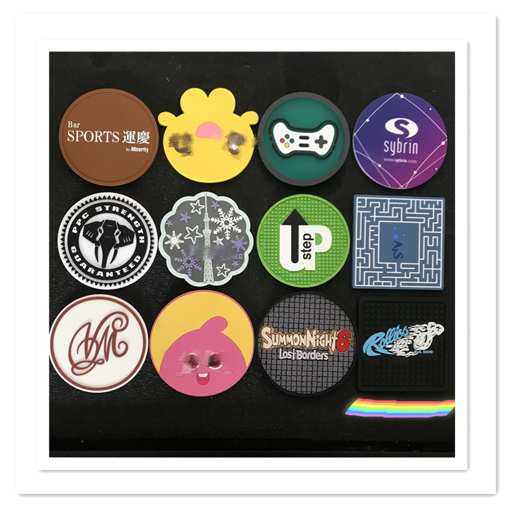 Новинка 2020, Заводские настольные подставки под стаканы на заказ, оптовая продажа, резиновые мягкие силиконовые подставки под стаканы из ПВХ