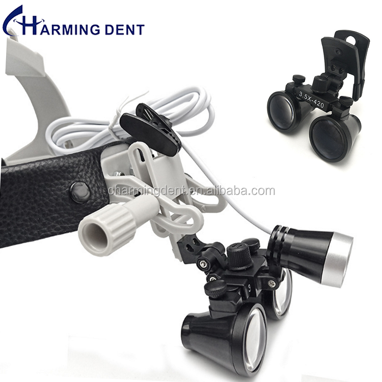 魅力的な歯科用耳鼻咽喉科外科用ルーペヘッドバンド拡大鏡3.5X