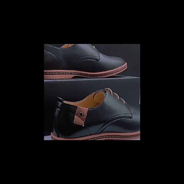 Men's Shoes Men's Dress Shoes Versatile British Style Black
