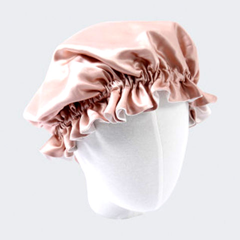hot popular designer sleeping silk satin bonnet with logo for