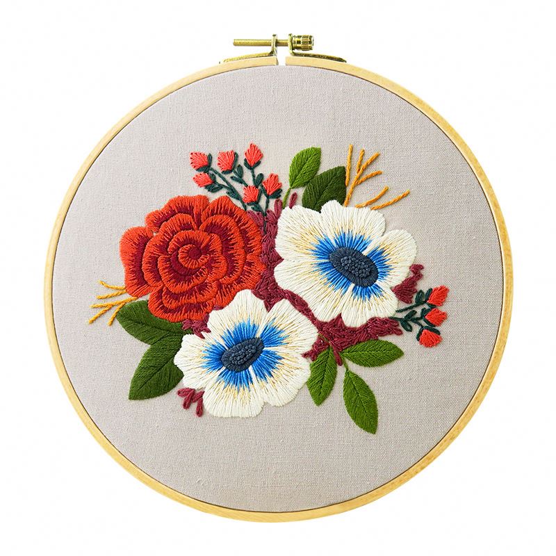 Lyc-2733 Цветочная вышивка кружевной ткани вышивкой ручной работы турецкие настенные светодиодные лампы для домашнего интерьера ручной работы украшения наборы для вышивания