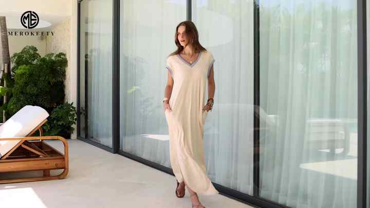 chinese dress ladies Wolddress Casual Sleeveless Maxi Dress 2024 Loose Sundresses Summer Beach Long  Dresses with Pockets Lake Green 3X at Amazon Women's Clothing store