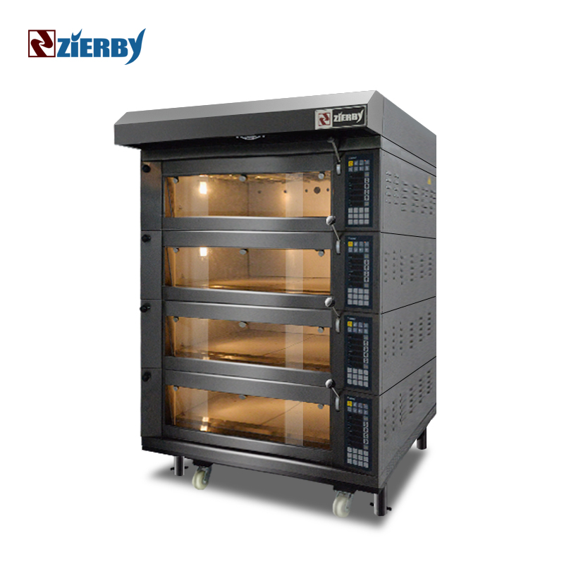 Роскошная Черная Титановая Сталь 4 палубы 16 лоток лучшие смарт-Электрический духовой шкаф с полками