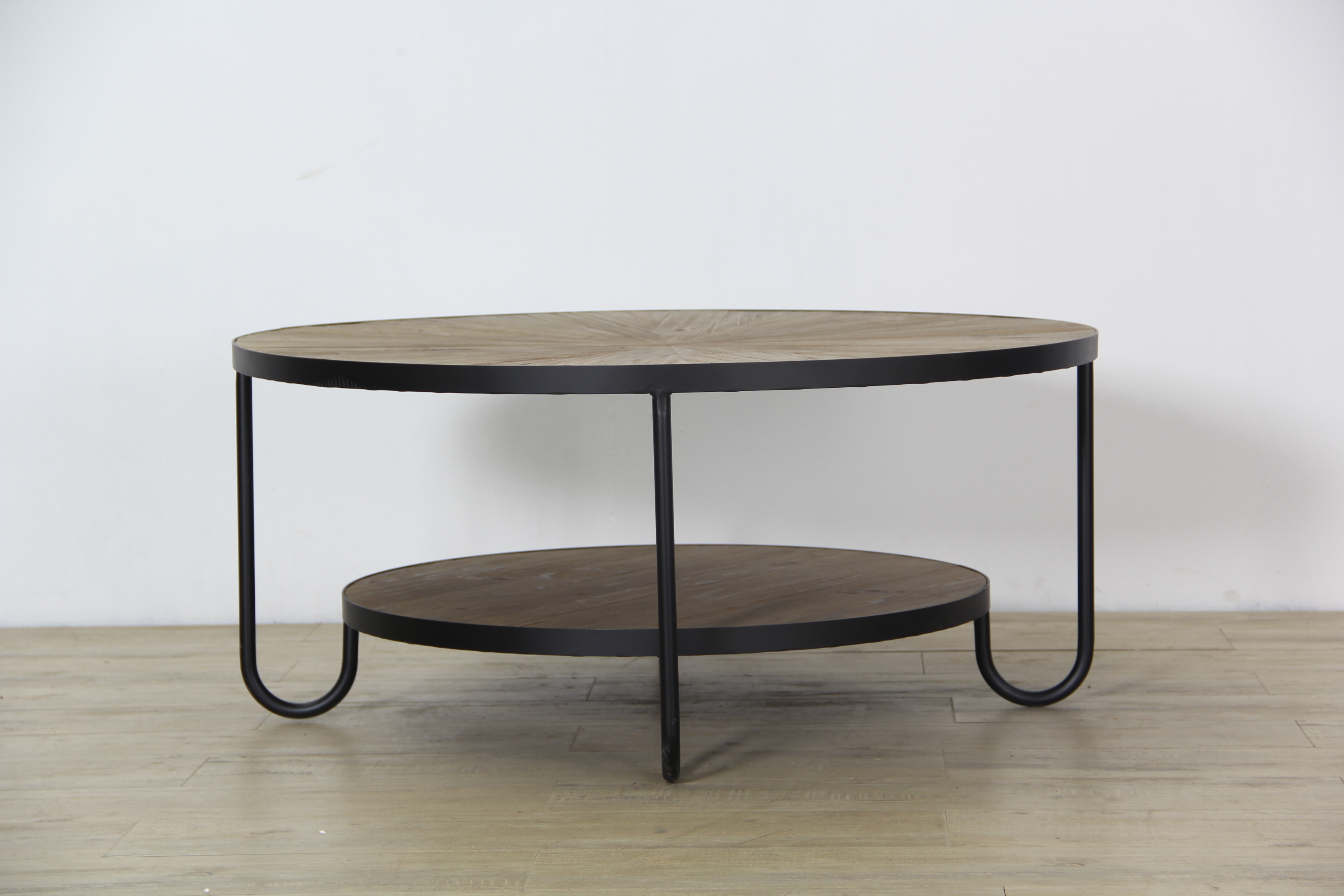 7363 现代经典两层四钢腿木制茶几圆桌会议 - buy wooden coffee