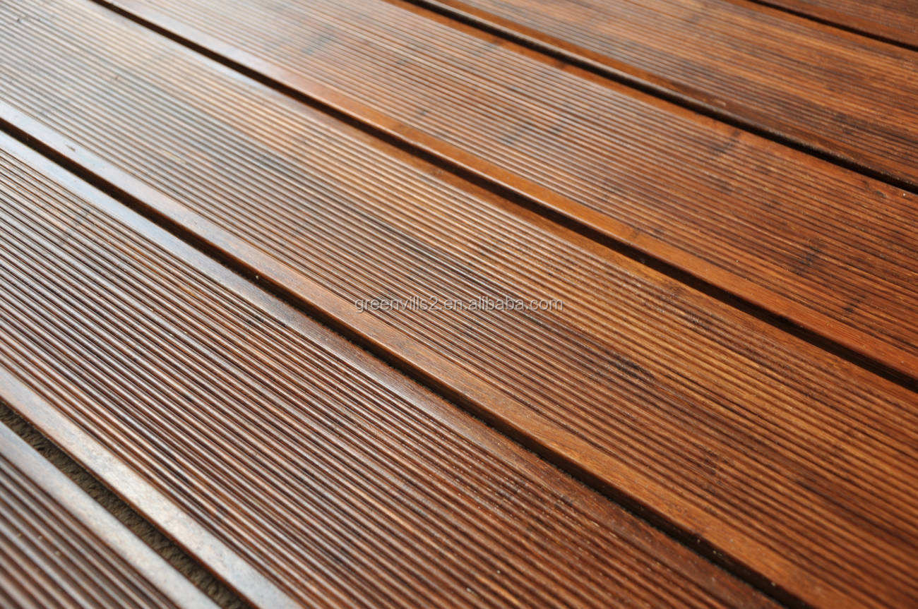 防水股编织竹板,碳化室外游泳池甲板