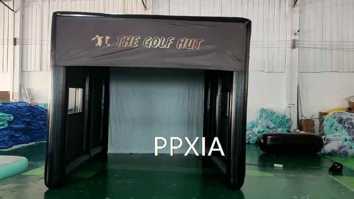 Portable Golf Training Cage Inflatable Golf Simulator Projector ...