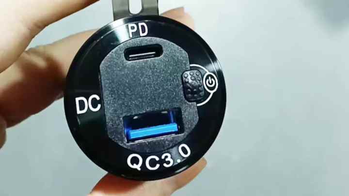USB Car Charger Socket, 12V-24V USB C Fast Car Charger With Switch, QC3.0 USB Type C PD Port Adapter Outlet For Marine Boat Golf Cart RV Motorcycle Truck - View #8