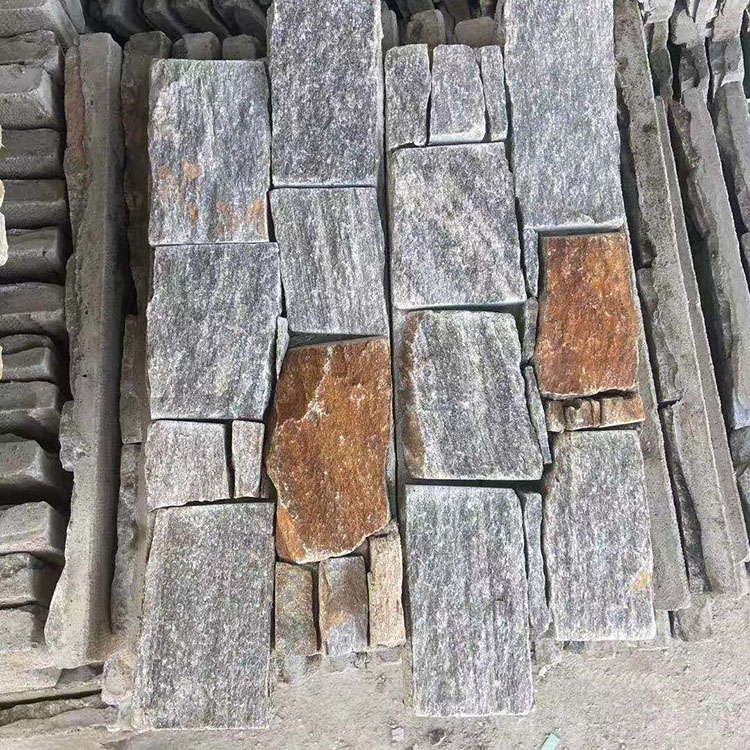 new design outdoor wall covering stone cladding slate rusty cultured stone
