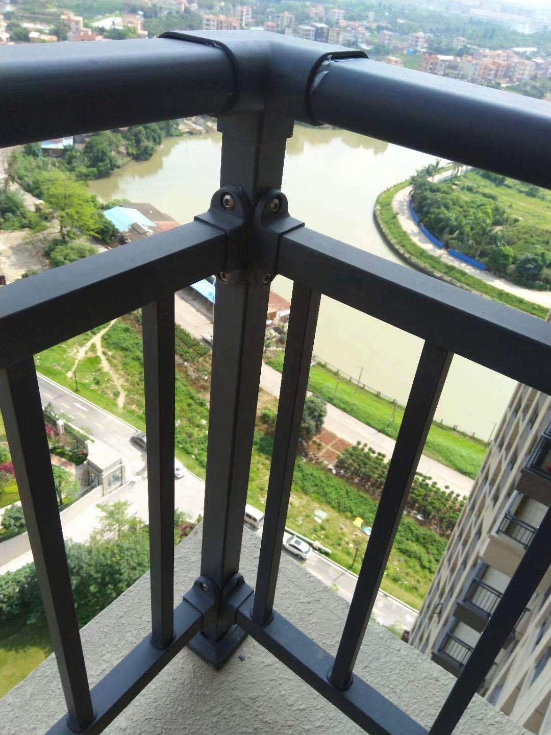 Hot selling simple outdoor aluminum screw assembly fence balcony