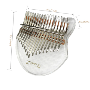 PURM Kalimba 17 Keys Thumb Piano with Waterproof Protective Box Portable Mbira Finger Piano Gifts for Kids and Adults Beginners flower
