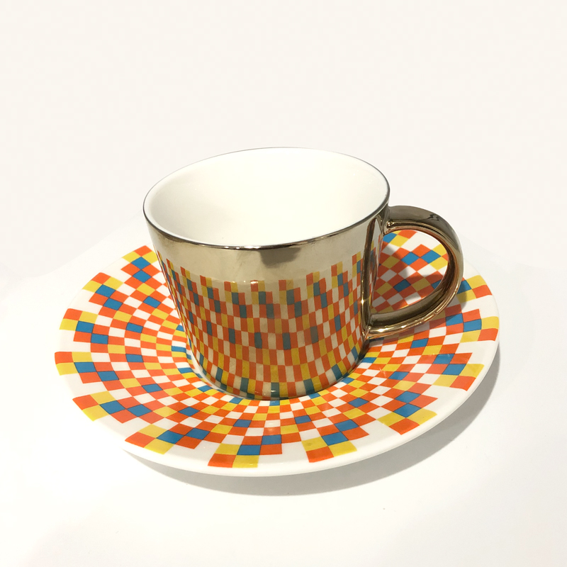 20 Orange Ceramic Coffee Tea Cup Saucers Dollhouse Miniatures Food Wholesale Lot