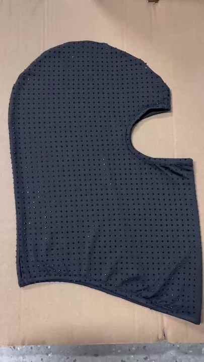 Blinged out Rhinestones Cry Black Ski-mask Beanie GCBalaclava Rhinestone Ski mask Fully Iced Out Trending  main image 2