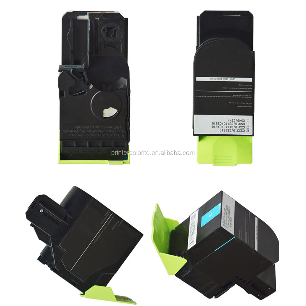 QUALITONER - x4 Toners - CS510 CS310 CS410 CS310DN CS410N (Noir + Cyan + Magenta + Yellow) - Compatible pour CS510DTE CS510DE - Informatique
