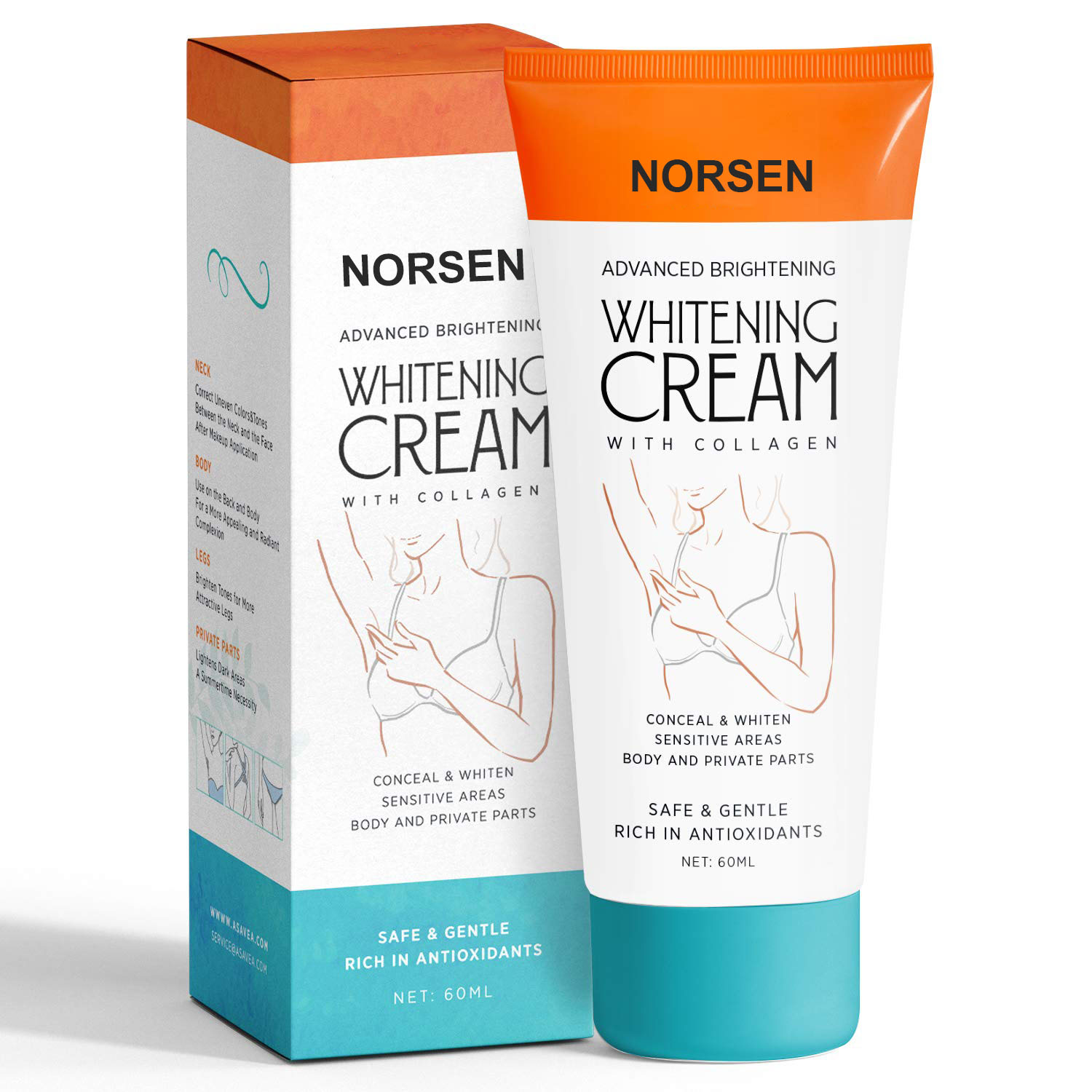 OEM Cosmetic Supplier Custom Natural Organic Body Care tightening   Moisturizing Whitening Cream