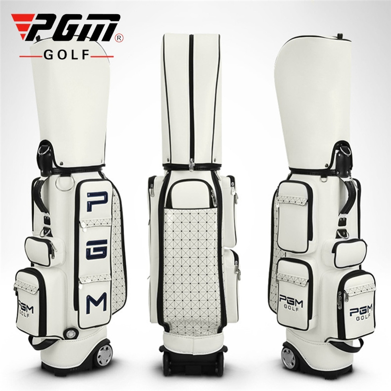 Pgm гольф Стандартный Сумка PU водонепроницаемый сумки для гольфа многоцелевой авиации пакеты большой емкости сумки для путешествий с колесами D0082