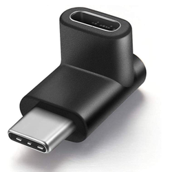 Tipo C Adaptador USB 3.1 Extensão Ângulo direito 90 Graus Masculino para Feminino Extensão Direita & Esquerda Angular