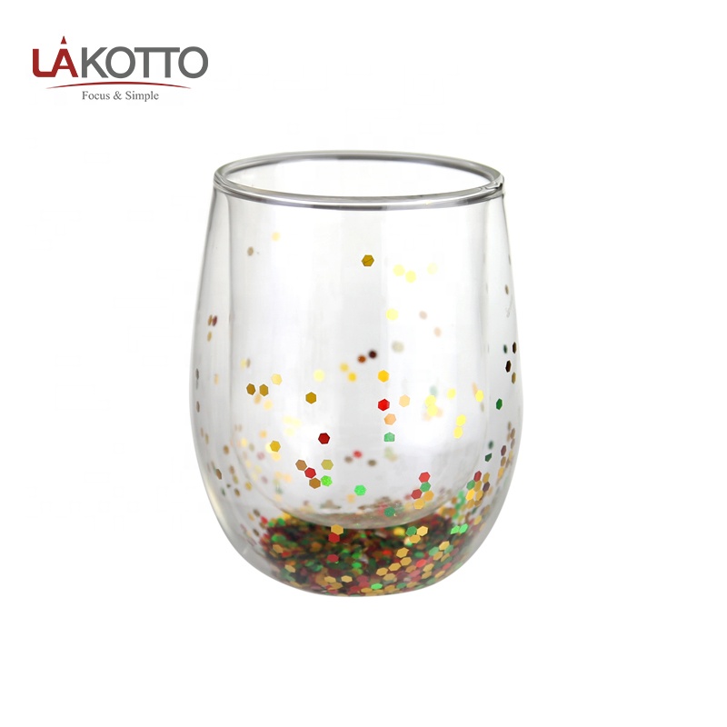 кружки с двойными стенками с блестками. кружки с блестками. бокал с двойными стенками с блестками. термочашка, o'kitchen, 350 мл.