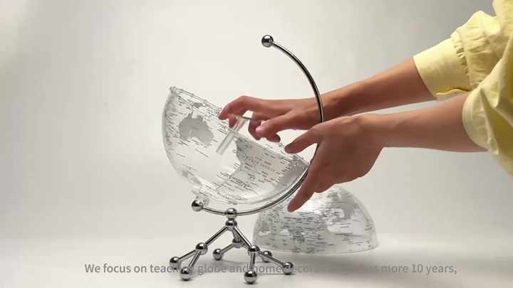 20CM Acrylic Transparent Globe - Perfect Home Decoration