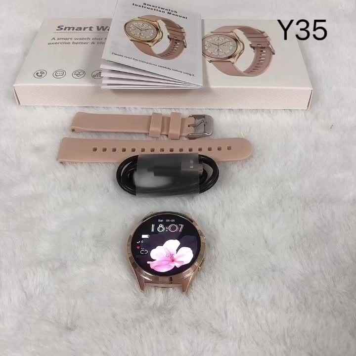 2025 New Women Smart Watch Y35-Y Health Fitness Tracker
