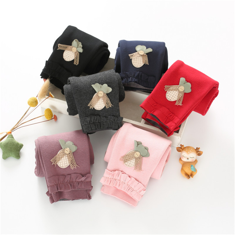 Оптовая продажа, штаны для девочек, зимние детские леггинсы, Леггинсы для девочек с флисом