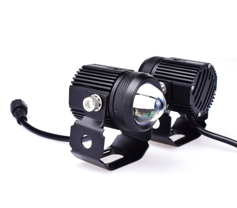 Новое поступление, 30 Вт, миниатюрный светодиодный Рабочий фонарь, двухцветный, белый и желтый, светодиодный фонарь дальнего света для мотоцикла