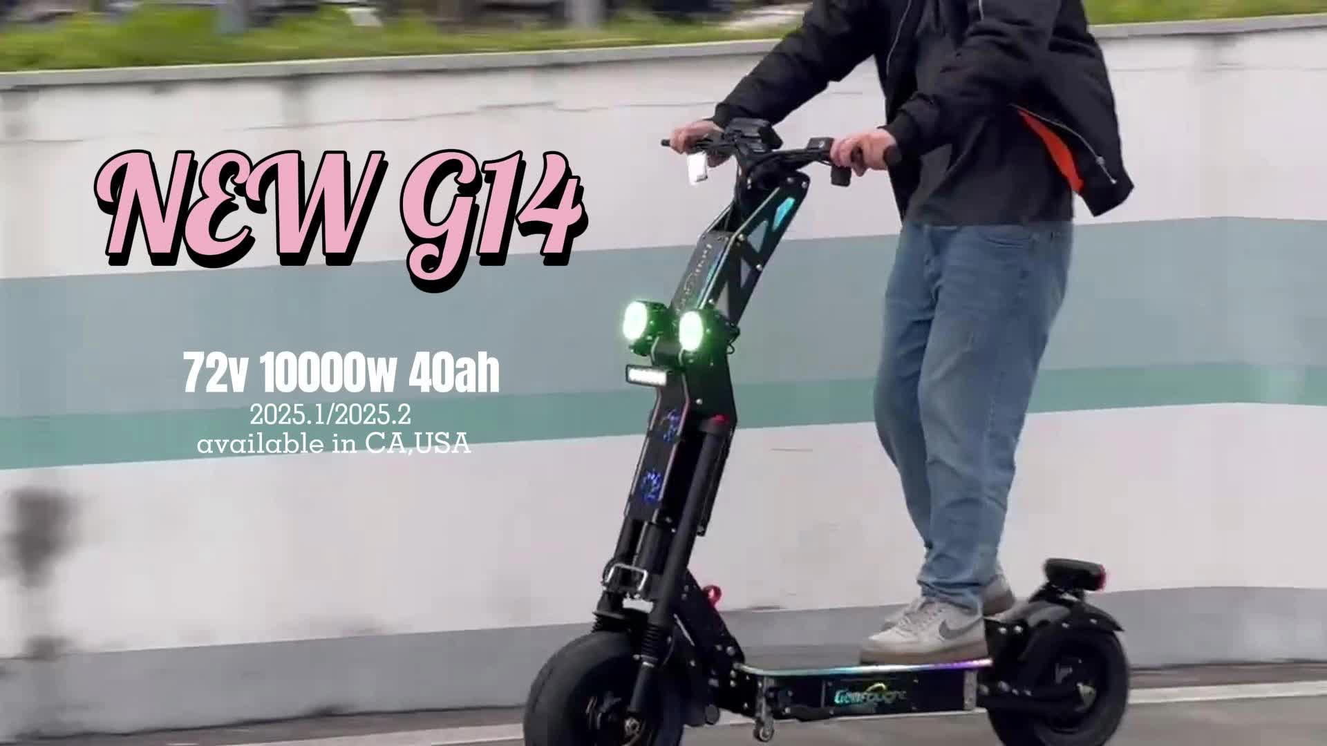 G14 10000W Dual Motor Adult Powered Electric Scooter