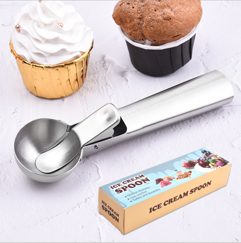 stainless steel ice cream spoon ice cream scooper fruit scoop