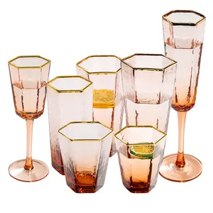 Hexagon Drinking Glass Hexagon Drinking Glass Suppliers And