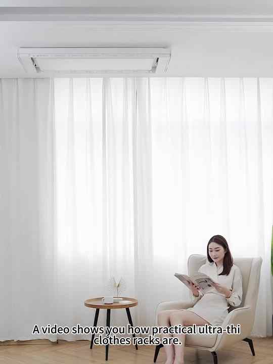 Sinor Rack Drying Luxury Folding Wall Mounted Drying Rack Intelligent Sensor Balcony ...