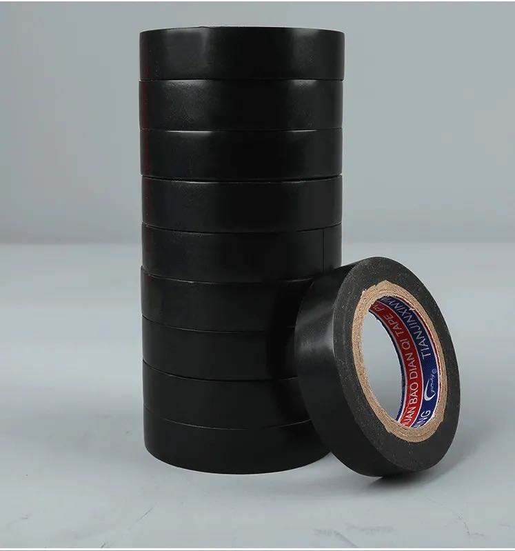 50pcs电气绝缘警告电缆pvc保护胶带pvc绝缘线束胶带防水电工胶带