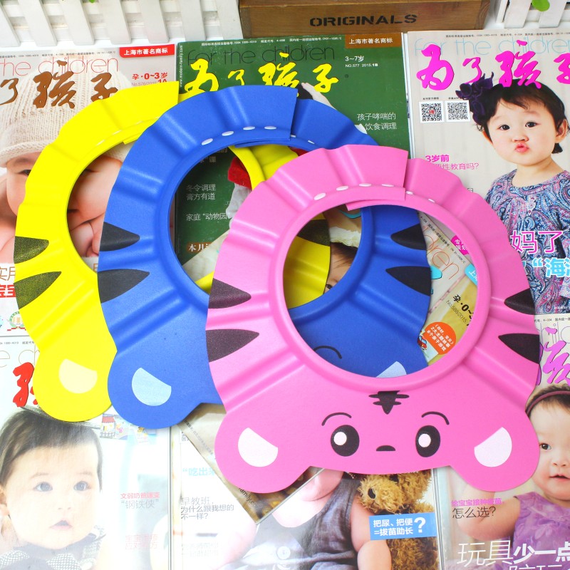 Водонепроницаемая шапочка для шампуня и ванны с мультяшным рисунком, детская шапочка для душа