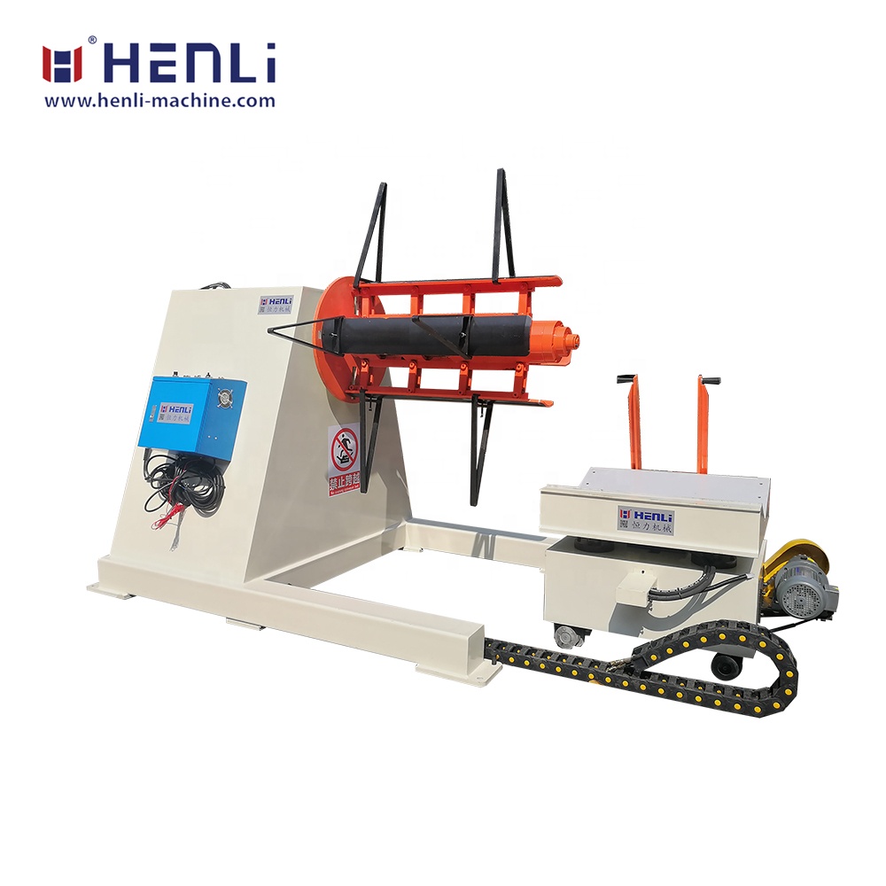 High cost performance coil heavy decoiler machine with pressing arm and Hydraulic expansion for decoiling of Metal Materials