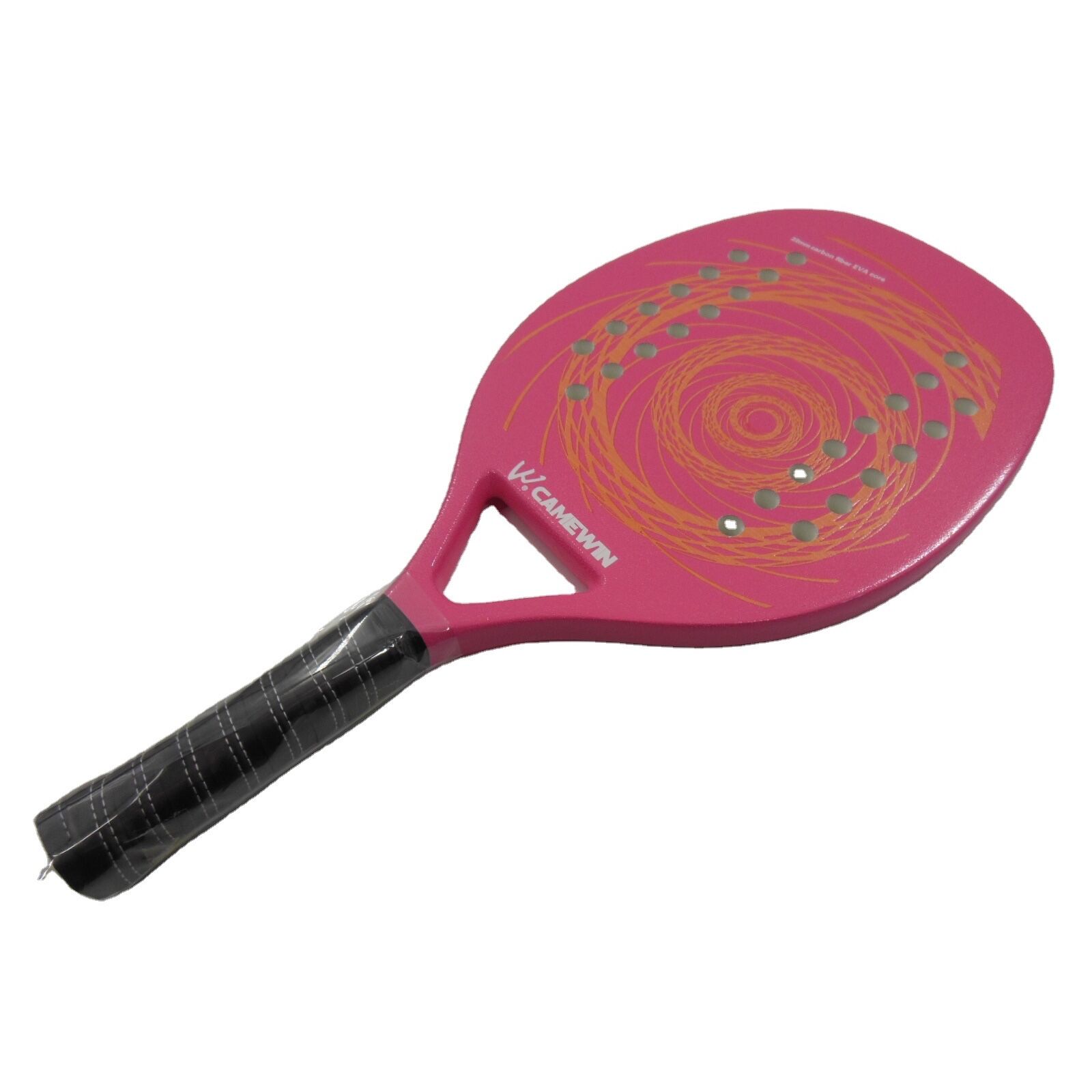 沙滩网球拍专业碳纤维防滑纤维软面网球拍,带娱乐用保护袋盖bea - buy