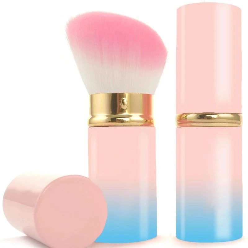 Free samples single gradual color oblique angle blush/powder makeup brush