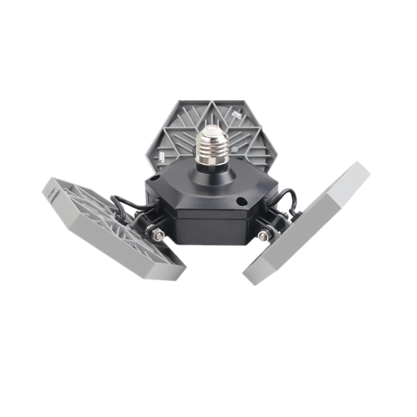 Заводская цена, светодиодный гаражный светильник, деформируемый, с тремя головками E27, 60 Вт, 7000 лм, для использования в гараже, складе