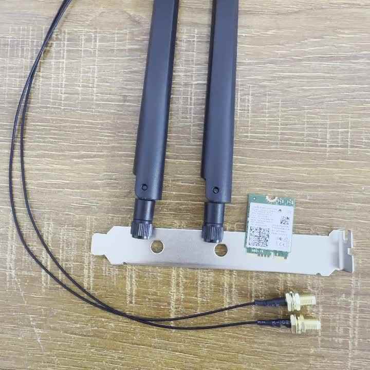 Carte réseau Wifi 6E AX210 PCI-E BT5.3 5374Mbps Tri-Band 2.4G