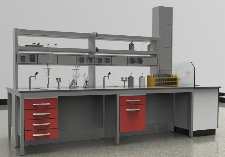 Best Quality & Low Price Steel Wood Physics High School Lab Furniture, Chemistry Laboratory Island Work Bench/