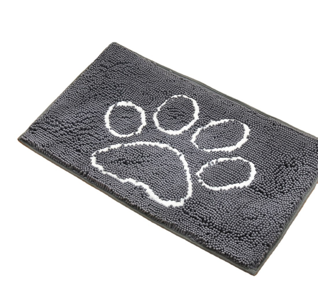 Современный дезинфицирующий ворсистый впитывающий синель вышитый ковер для домашних животных ковер