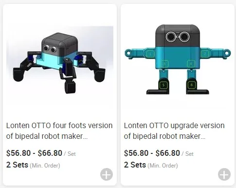 Otto Robot For arduinos Kit Nano Robotics Open Source DIY Maker Kit Obstacle Avoidance 3D Printer Graphical Programming