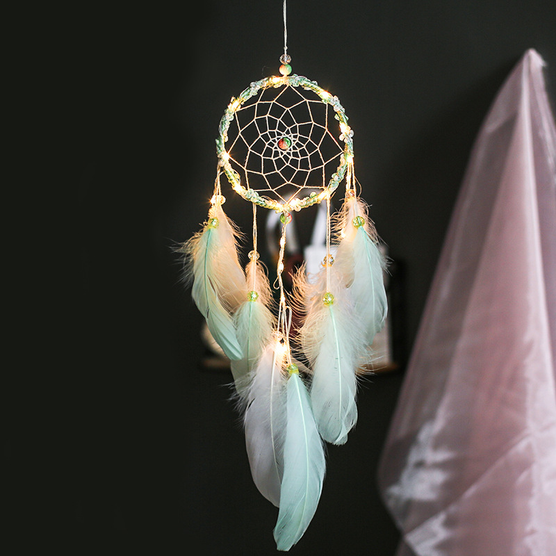 led灯捕梦网 (dc038) - buy dream catcher,girls bedroom decoration