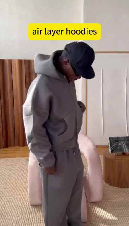 Custom Heavyweight Men's Jogger Sweatpants Hoodie Set Oem