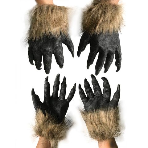 万圣节魔鬼手套幽灵手可怕的道具万圣节幽灵节狡猾的玩具恐怖魔鬼手套