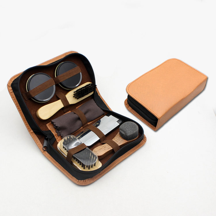 Индивидуальный дизайн мужской профессиональный набор для ухода за обувью/Набор для блеска обуви коробка/Набор для полировки обуви