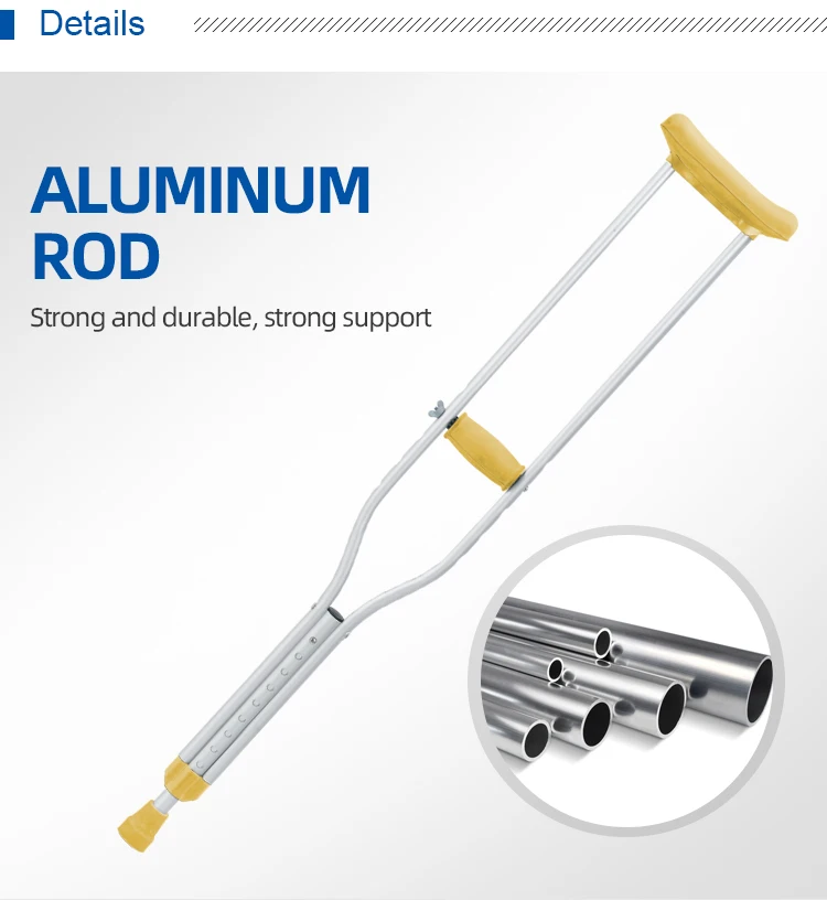 kaiyang KY925L(L) cheap hospital crutches price Adjustable aluminum crutch best quality crutch for disabled people