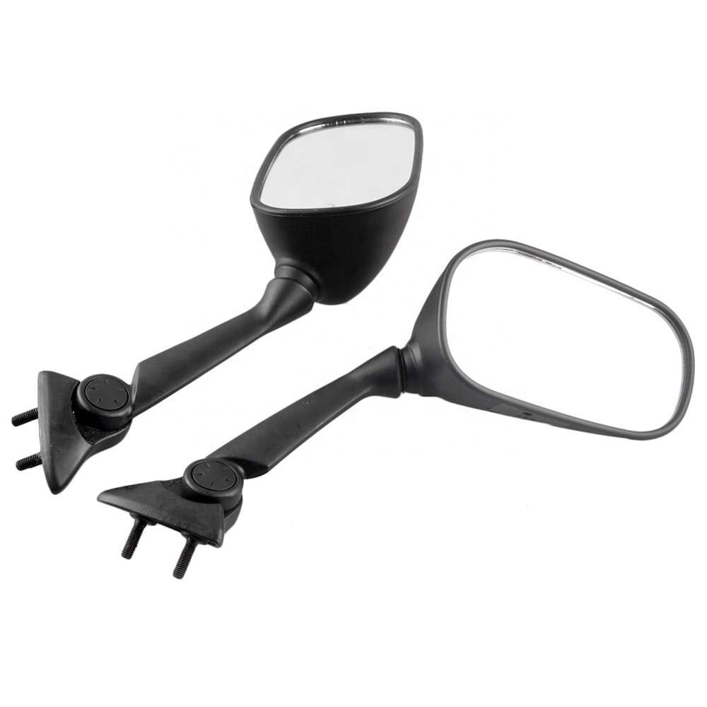 Pair Motorcycle Black Side Rear View Mirrors For 2007-2008 Yamaha YZF R1 YZF-R1